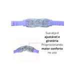 Kit Óculos de Natação Adulto Antiembaçante UV Estojo Protetor Auricular Piscina