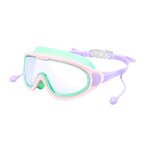 Kit Óculos de Natação Adulto Antiembaçante UV Estojo Protetor Auricular Piscina