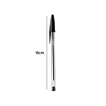 Caneta BIC Cristal 1.0mm Kit 50 Esferográfica Escola Escritório