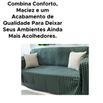 Manta Para Sofá E Cama 2,15 x 1,50m Protetora Cobertor Colcha Material 100% Algodão Roma Manta Decorativa