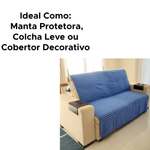 Manta Para Sofá E Cama 2,15 x 1,50m Protetora Cobertor Colcha Material 100% Algodão Roma Manta Decorativa