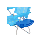 Mesa Portátil Para Cadeira De Praia Mor Porta Copos Celular Compatível Master Reclinável