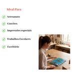 PAPEL A4 180G COLOR PLUS AZUL 25 FOLHAS
