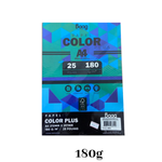 PAPEL A4 180G COLOR PLUS AZUL 25 FOLHAS