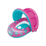 Bote Inflável Infantil Com Cobertura Até 18kg Piscina Praia PVC 74x58cm