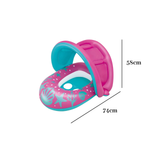 Bote Inflável Infantil Com Cobertura Até 18kg Piscina Praia PVC 74x58cm