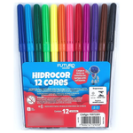 Canetinha Escolar 12 Cores Hidrocor