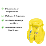 Colete Inflável Infantil Criança Premium Mor Piscina Praia Natação Flutuação Boiar Brincar Até 30Kg