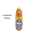 João Bobo Inflável Infantil 87cm Vinil Resistente Base com Água Brinquedo Educativo
