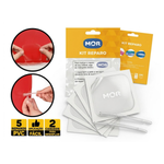 Kit Com 4 Pacotes Adesivo Reparo Piscina Colchão Bóia Prático Multiuso