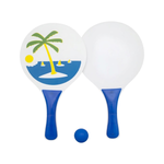 Kit Frescobol com 2 Raquetes e 1 Bolinha Sortido Brinquedo Praia Campo Lazer Verão