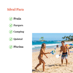 Kit Frescobol com 2 Raquetes e 1 Bolinha Sortido Brinquedo Praia Campo Lazer Verão