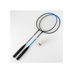 Kit Badminton com 2 Raquetes de Aço e 2 Petecas Esporte Lazer Praia Recreação Sortidos