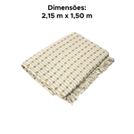 Manta Para Sofá E Cama 2,15 x 1,50m Protetora Cobertor Colcha Material 100% Algodão Roma Manta Decorativa