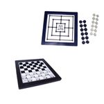 Jogo Dama E Trilha 2 Em 1 Tabuleiro Grande Ou Pequeno Brinquedo Educativo Estratégia Família