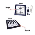 Jogo Dama E Trilha 2 Em 1 Tabuleiro Grande Ou Pequeno Brinquedo Educativo Estratégia Família