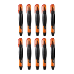 Kit 10 Canetas Corretivas 8ml Ponta Metálica Secagem Rápida Escolar Escritório Alta Precisão
