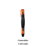 Kit 10 Canetas Corretivas 8ml Ponta Metálica Secagem Rápida Escolar Escritório Alta Precisão