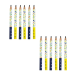 Kit 12 Lápis Big HB Triangular Dino Infantil Resina Sem Borracha Escolar Sortido Revenda