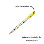Kit 12 Lápis Big HB Triangular Dino Infantil Resina Sem Borracha Escolar Sortido Revenda