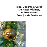 Bola De Luxo Natal Grande 14cm Brilhante Lisa Decoração Natalina Perfeita Para Árvores Grandes