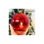 Bola De Luxo Natal Grande 14cm Brilhante Lisa Decoração Natalina Perfeita Para Árvores Grandes