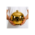 Bola De Luxo Natal Grande 14cm Brilhante Lisa Decoração Natalina Perfeita Para Árvores Grandes