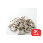 Kit 50 Borrachas Brancas Escolar Papelaria Atacado