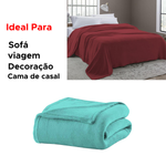 Cobertor Manta Lisa Outlet Grande 180 cm x 200cm 100% Poliéster