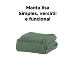 Cobertor Manta Lisa Outlet Grande 180 cm x 200cm 100% Poliéster