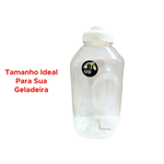 Garrafa de Água 1500ml 1,5 Litros Transparente Cristal com Tampa Suco Bebidas