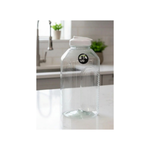 Garrafa de Água 1500ml 1,5 Litros Transparente Cristal com Tampa Suco Bebidas