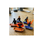 Kit Com 6 Bonecos Montável Play Box Heróis e Vilões Brinquedo Infantil de Encaixe