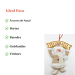 Boneco Pendurar Natal Campano 27x38cm Enfeite Decorativo