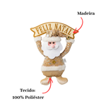 Boneco Pendurar Natal Campano 27x38cm Enfeite Decorativo