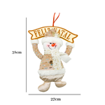 Boneco Pendurar Natal Campano 27x38cm Enfeite Decorativo