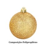 Bola Glitter Natal 15cm Enfeite Grande Para Árvore