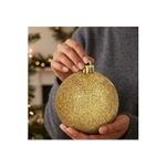 Bola Glitter Natal 15cm Enfeite Grande Para Árvore