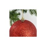 Bola Glitter Natal 15cm Enfeite Grande Para Árvore