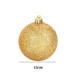 Bola Glitter Natal 15cm Enfeite Grande Para Árvore