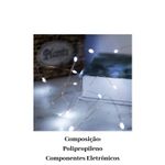 Fio de Cobre 5m 50 LEDs Branco Pisca Pisca Natal