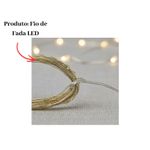 Fio de Fada Cobre 5 Metros 50 LEDs Branco Quente à Pilha Natal