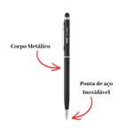 Kit 10 Canetas Azul Stylus Touch Ponta 1.0mm Para Celular Tablet