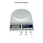 Balança Digital de Cozinha 10kg Alta Precisão 1g Eletrônica