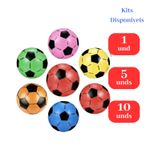 Kit Bola De Futebol Leve Inflável Colorida De Plástico Infantil Kids Sortido Para Prenda