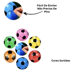 Kit Bola De Futebol Leve Inflável Colorida De Plástico Infantil Kids Sortido Para Prenda