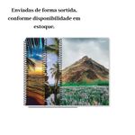 Kit 3 Cadernos Universitários Capa Dura 200 Folhas Sortidos