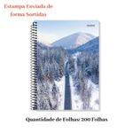 Caderno Universitário 10 Matérias 200 Folhas Capa Dura Escolar Sortido