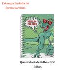 Kit 3 Caderno Universitário 10 Matérias 200 Folhas Capa Dura Escolar Masculino Sortido