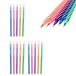 Kit 20 Canetas WOW 0.7mm Coloridas Ponta Fina Sortidas
